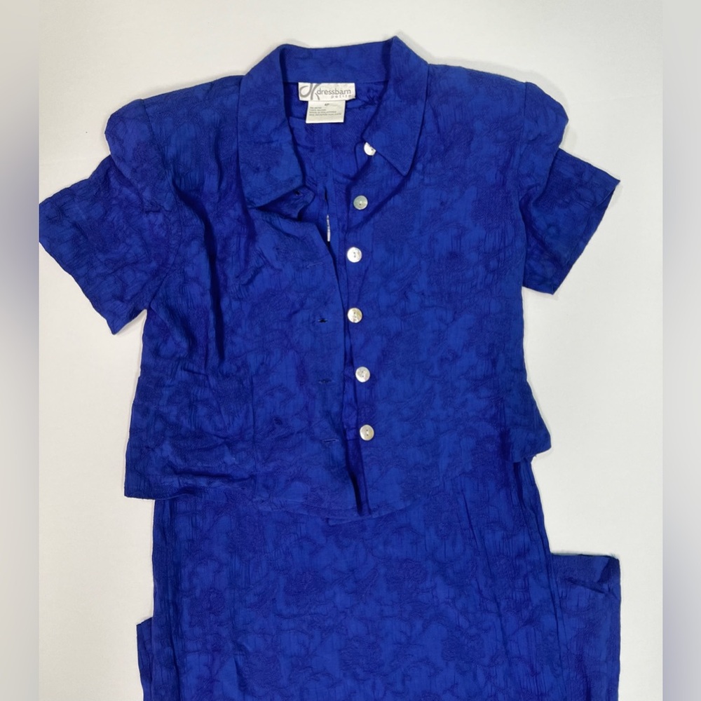 Vintage 90s Y2K 2 Piece Midi Dress and Crop Top Set